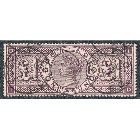 Great Britain, 1884 (1St April) £1 Brown Lilac Wmk Maltese Cross