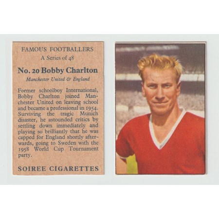SOIREE 1958 BOBBY CHARLTON CARD