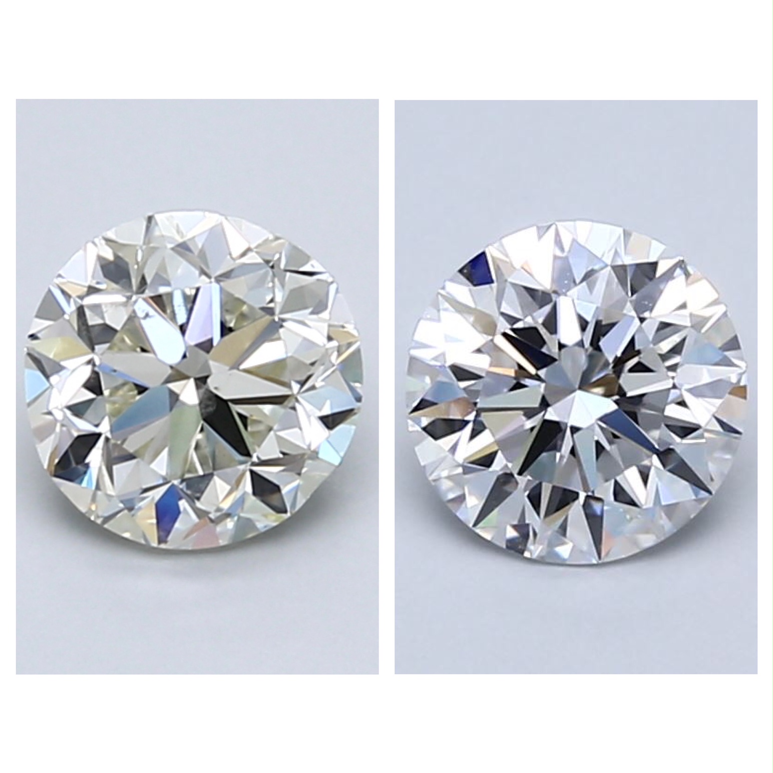 Round cut diamonds