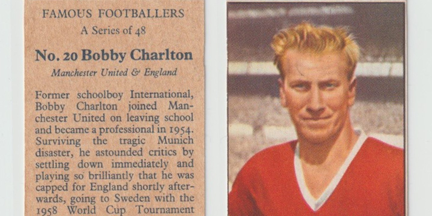 SOIREE 1958 BOBBY CHARLTON CARD