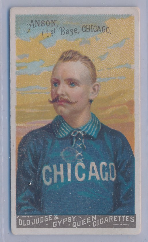 Goodwin & Co, 1888 'Anson 1st base Chicago' trade card, sold for £3,800 in 2023